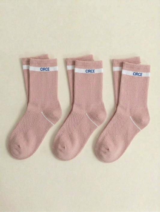 Everyday Kids Crew Sock 3-Pack (Pink)