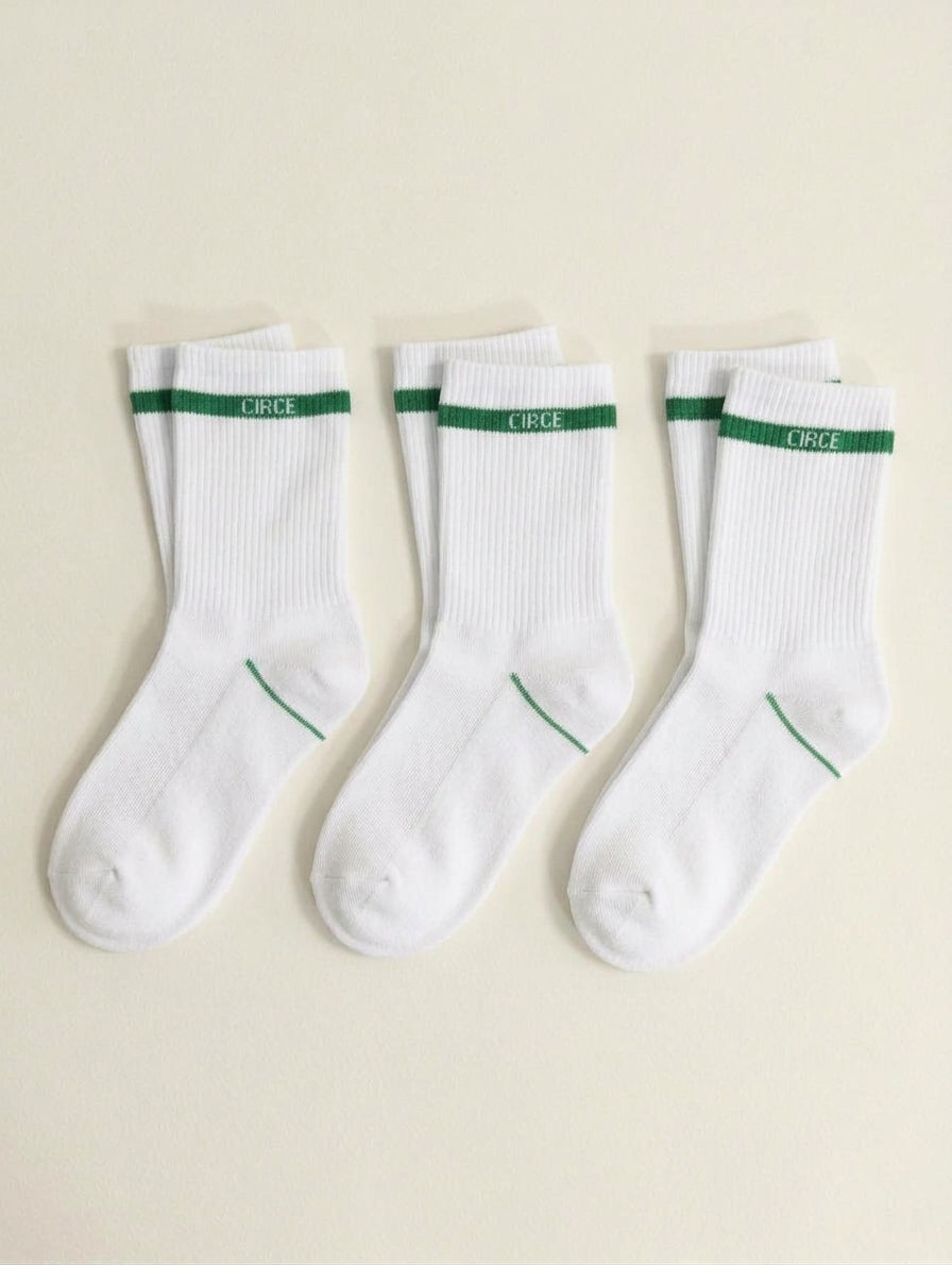 Everyday Kids Crew Sock 3-Pack (White)