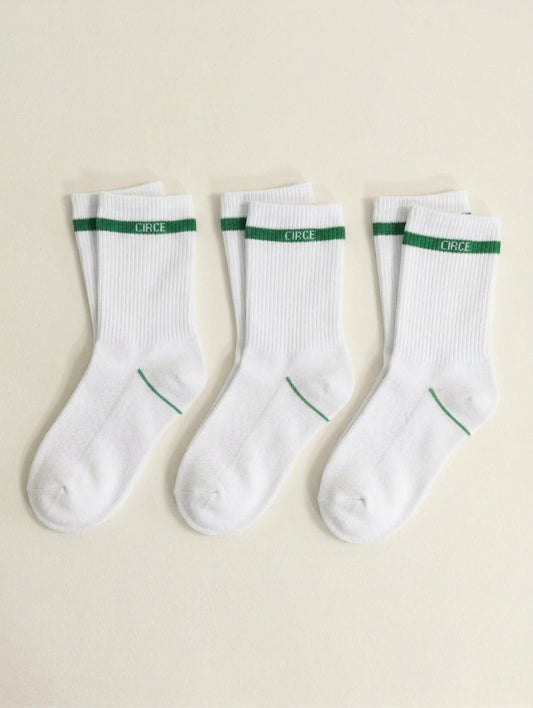 Everyday Kids Crew Sock 3-Pack (White)